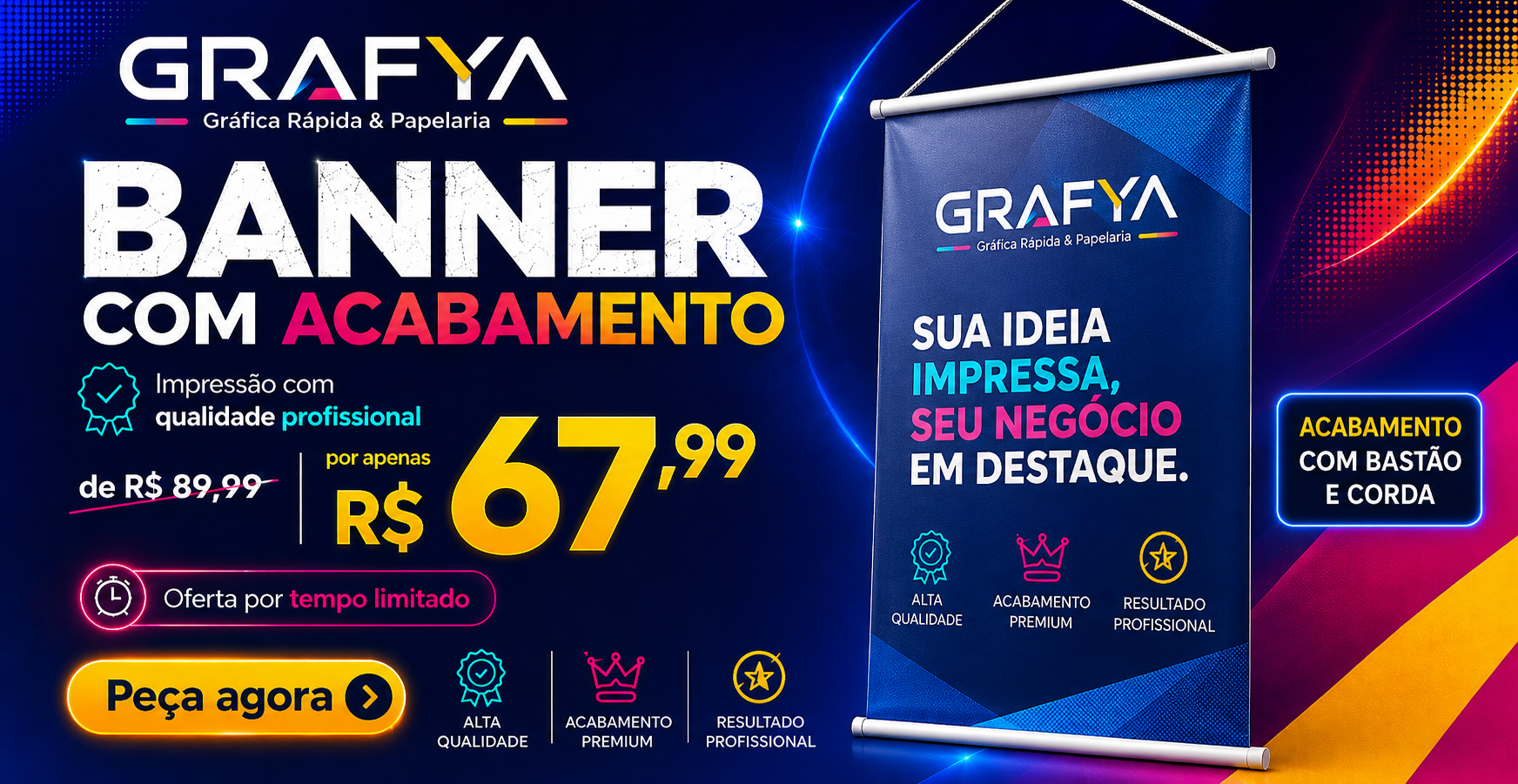 Banner Lona 70x100cm