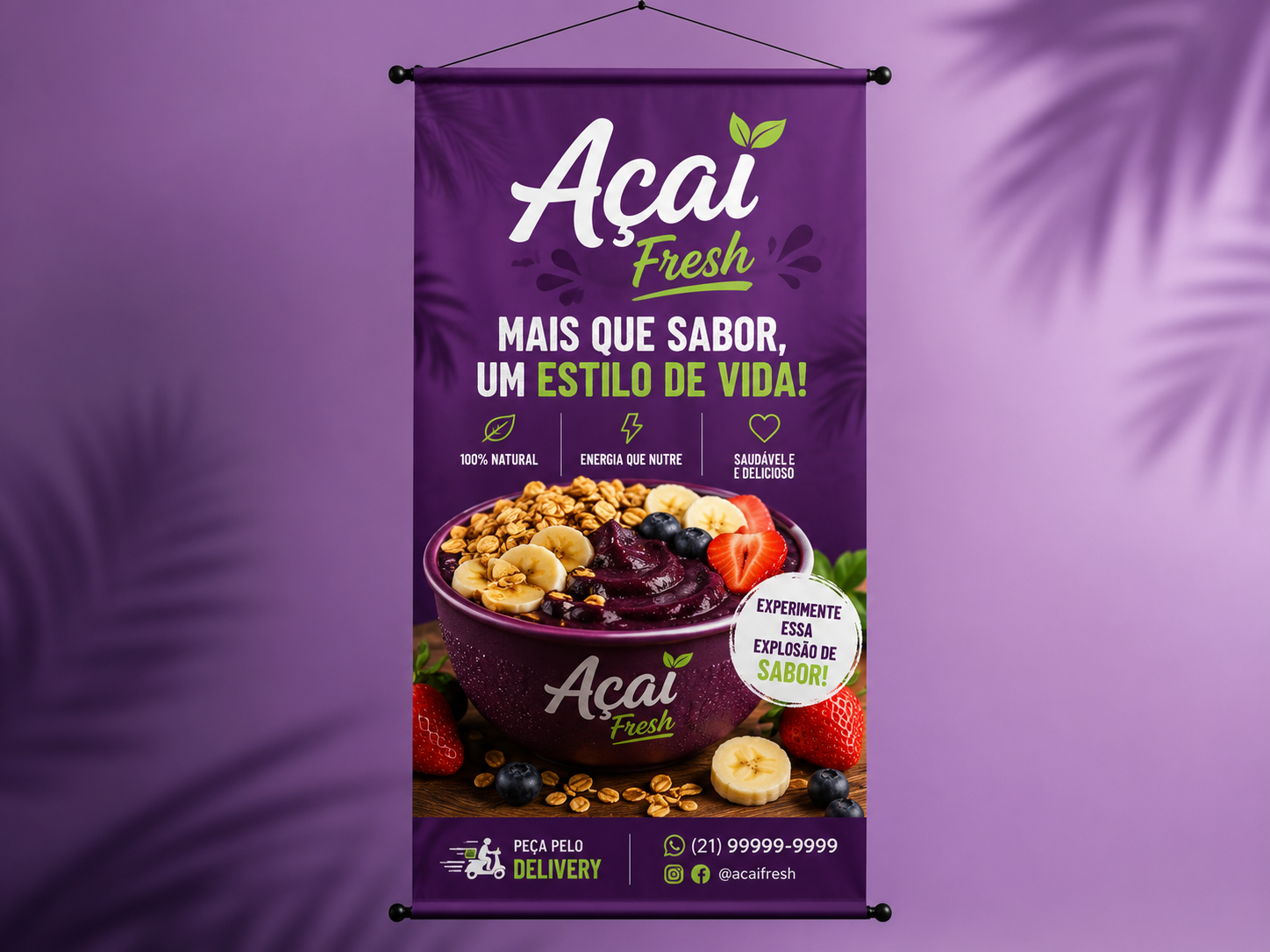 Banner Personalizado para Açaiteria