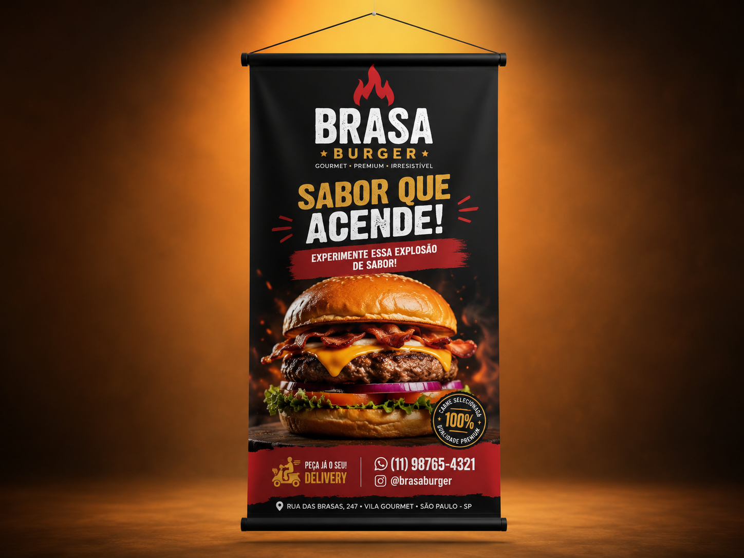 Banner Personalizado para Hamburgueria