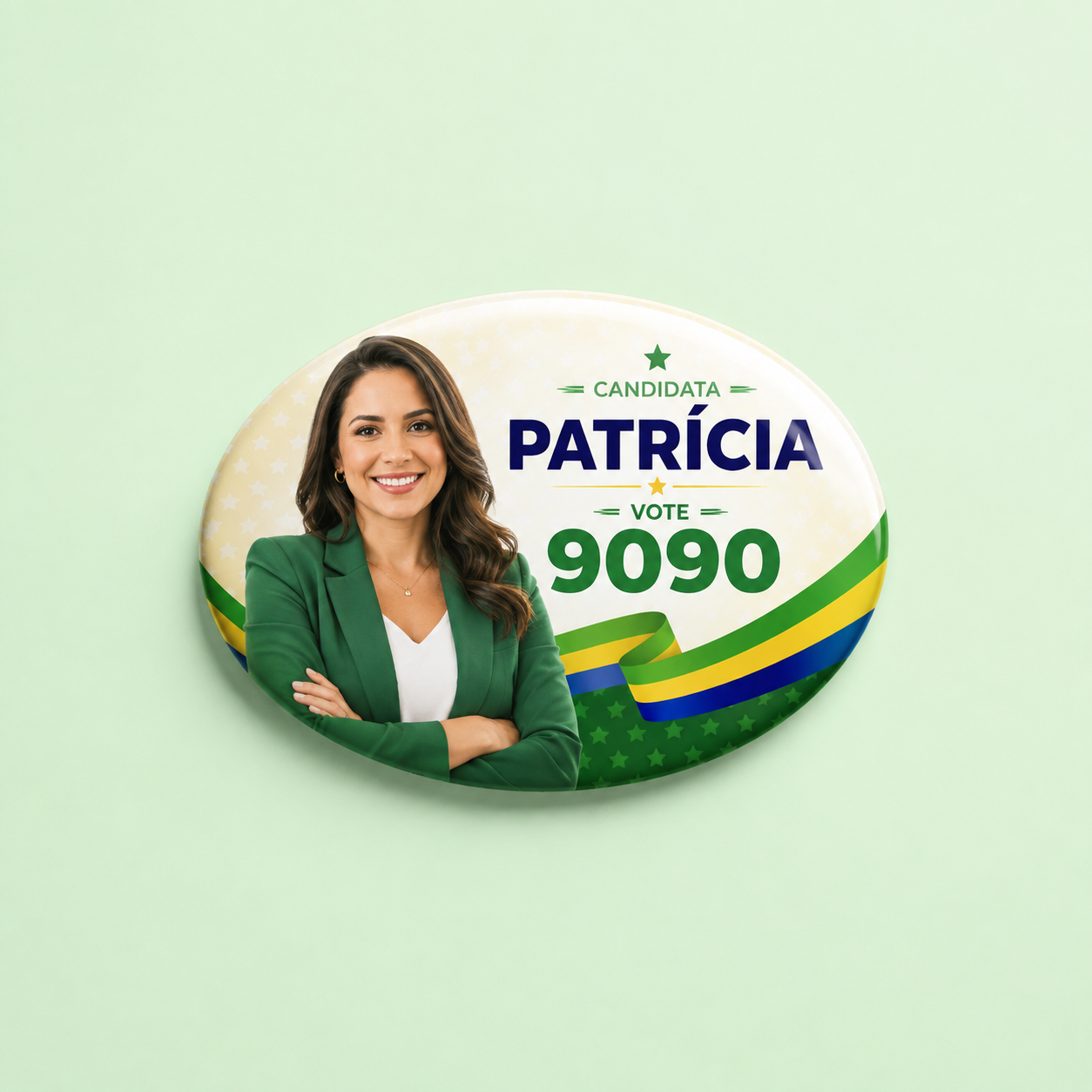 Eleições 2026 Praguinhas Adesivo Papel 63x63mm