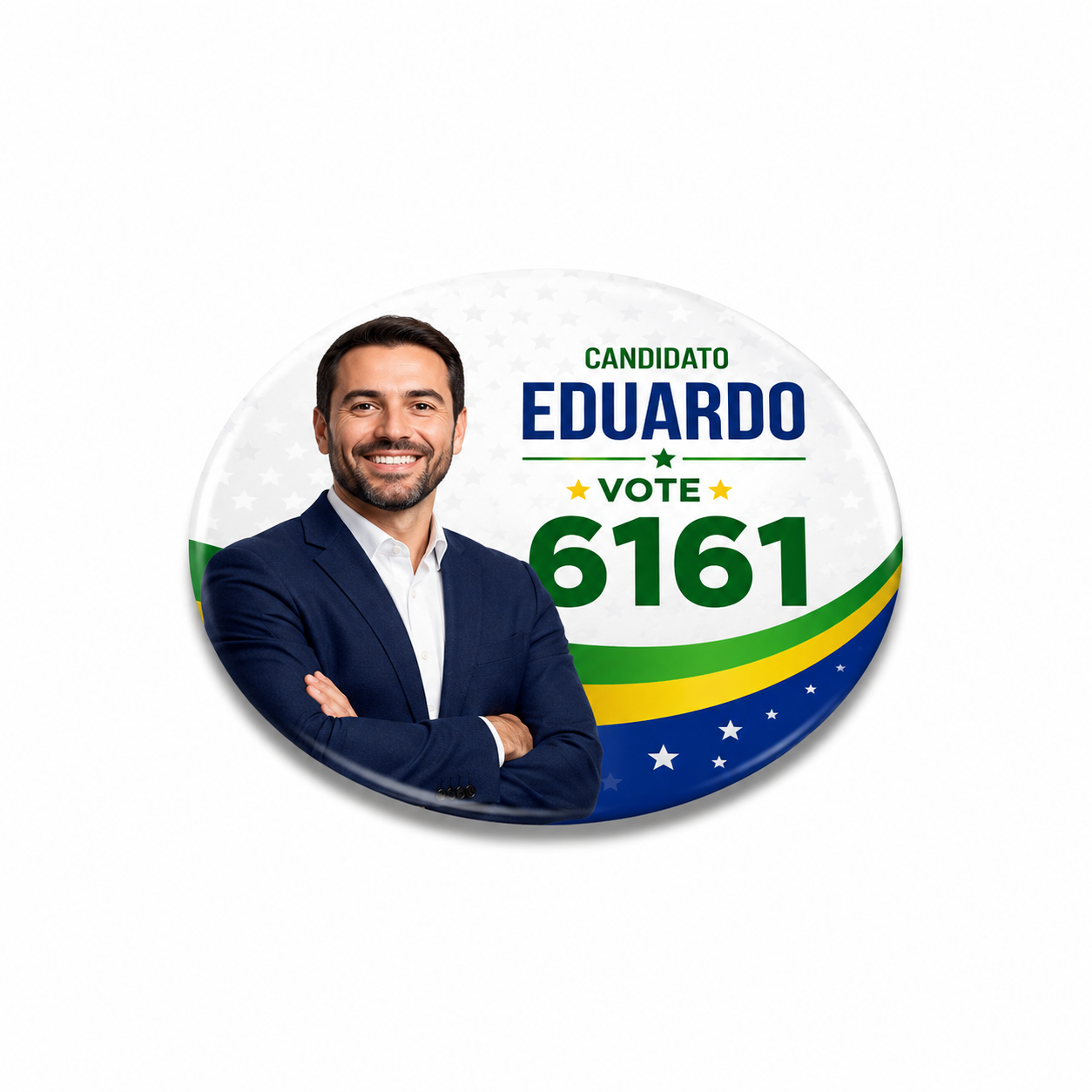 Eleições 2026 Praguinhas Adesivo Papel 53x53mm