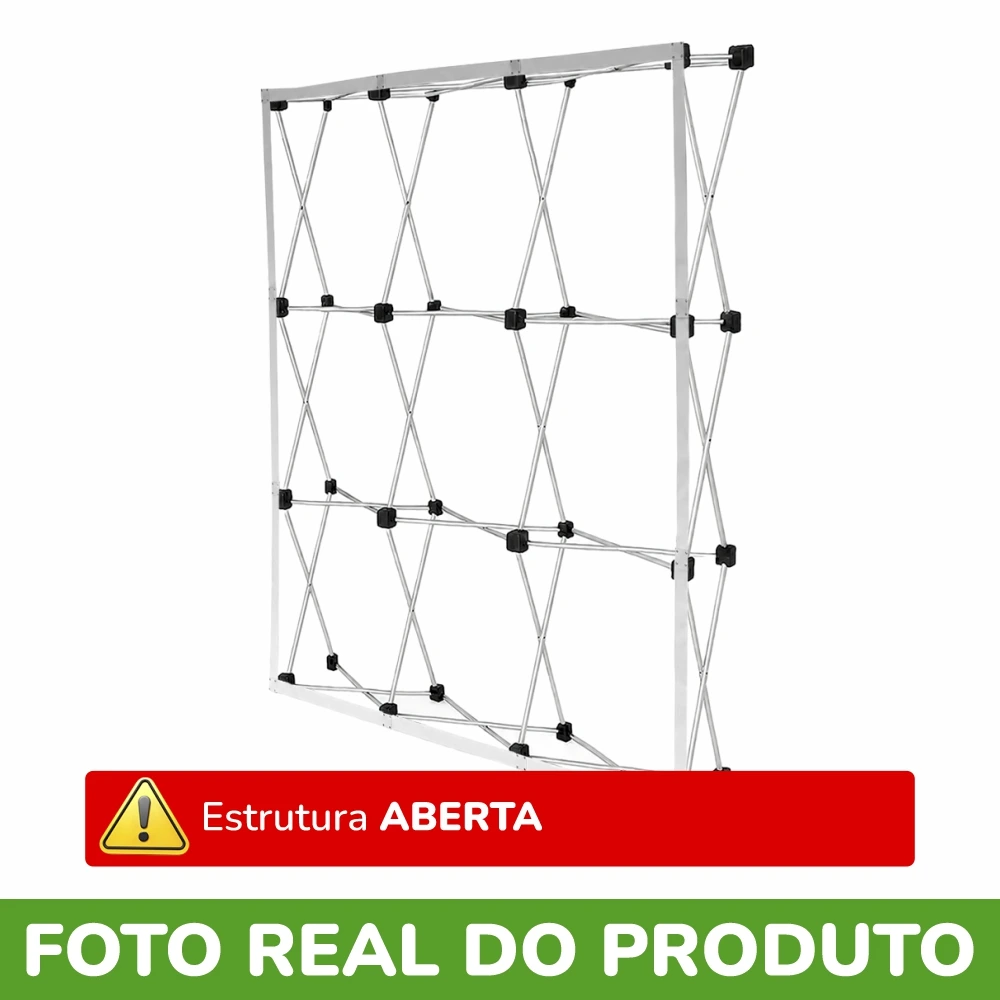 Pop Ul Retrátil combo de estrutura com personalização 2250x2250mm - 4x0